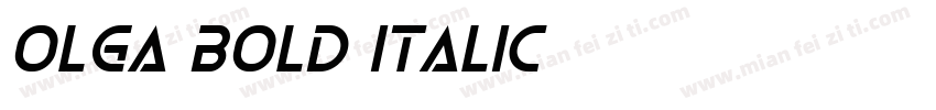 Olga Bold Italic字体转换